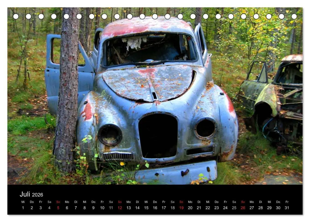 Bild: 9783516155167 | Schrottautos im Kyrkö Mosse (Tischkalender 2026 DIN A5 quer),...