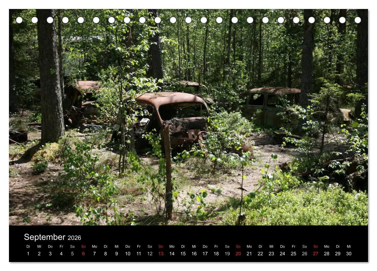 Bild: 9783516155167 | Schrottautos im Kyrkö Mosse (Tischkalender 2026 DIN A5 quer),...