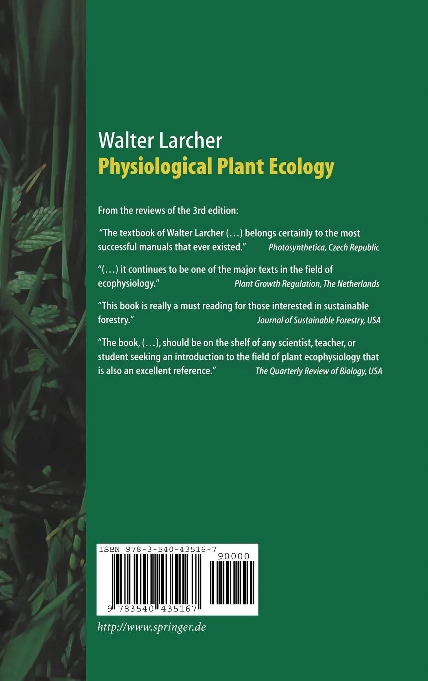 Rückseite: 9783540435167 | Physiological Plant Ecology | Walter Larcher | Buch | xx | Englisch