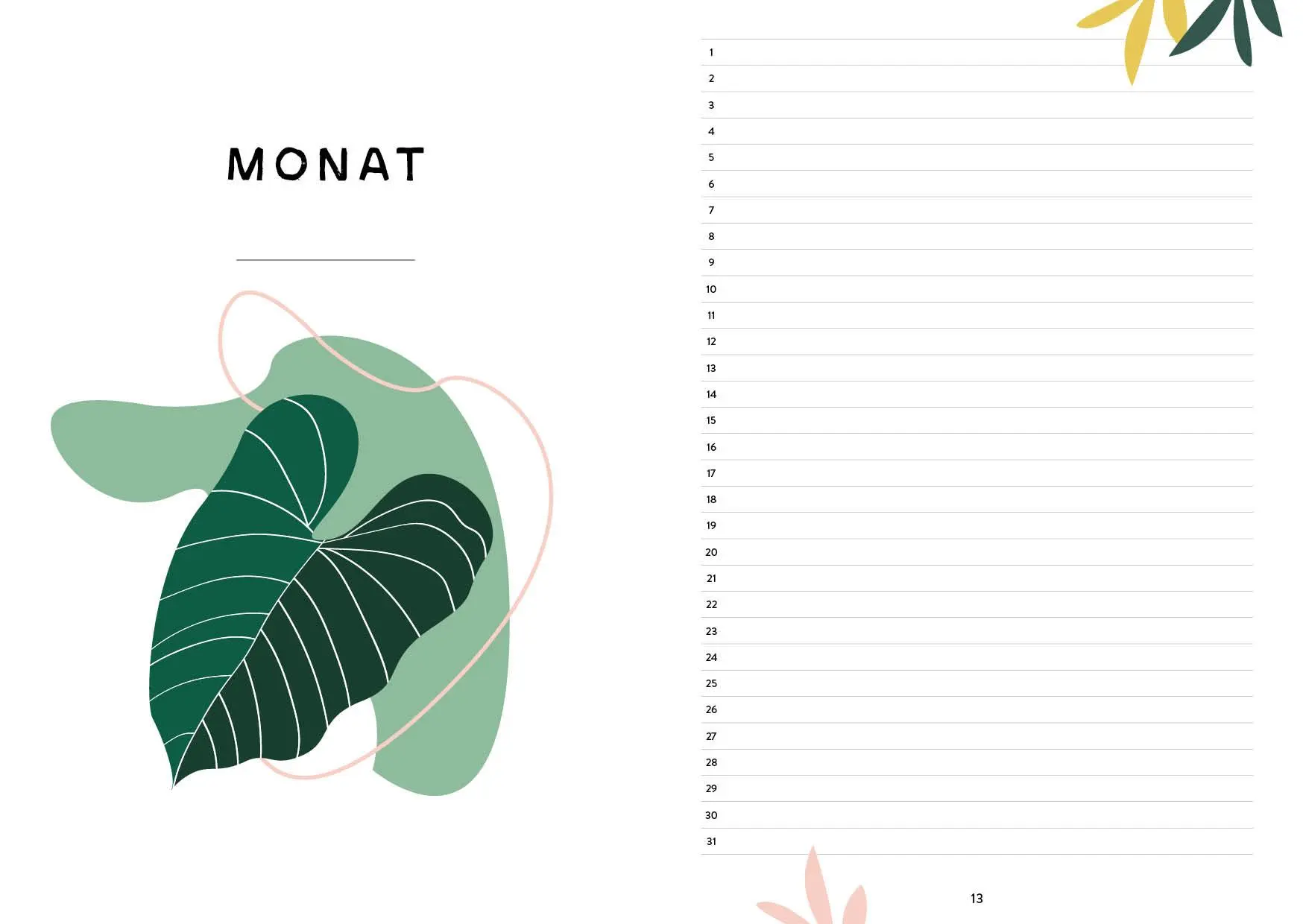 Bild: 9783745915167 | Mein Bullet Journal (Botanical Edition) Besser planen &amp; Träume...