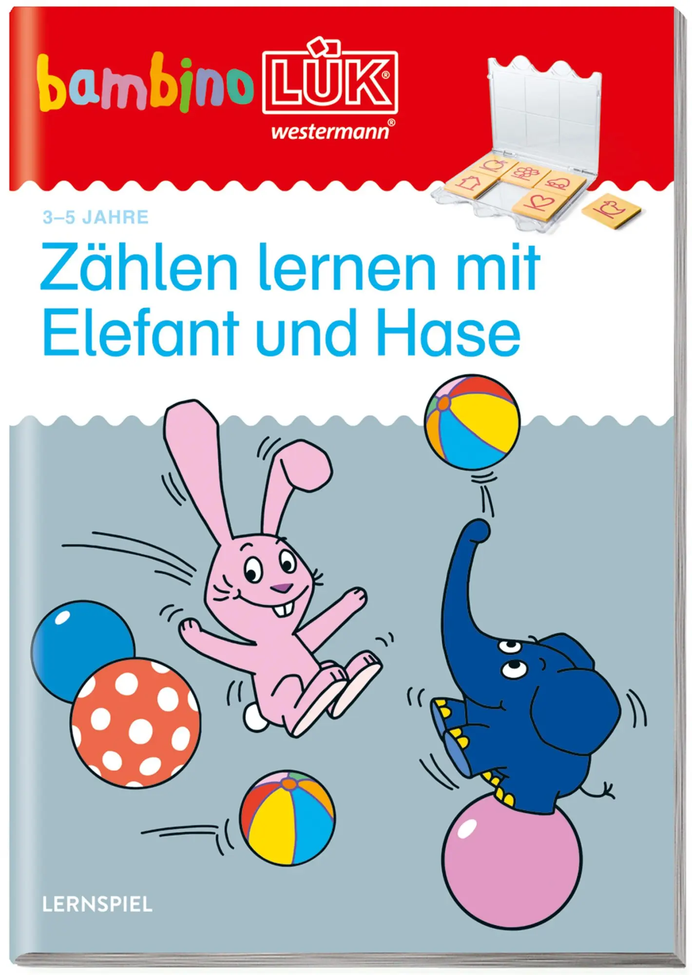 Cover: 9783837775167 | bambinoLÜK. Zählen lernen mit Elefant und Hase | 2/3 Jahre | Mertens