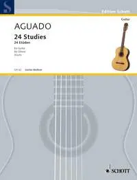 Cover: 9790001095167 | 24 Etudes | Gitarre. | Dionisio Aguado | Edition Schott | Buch | 1978