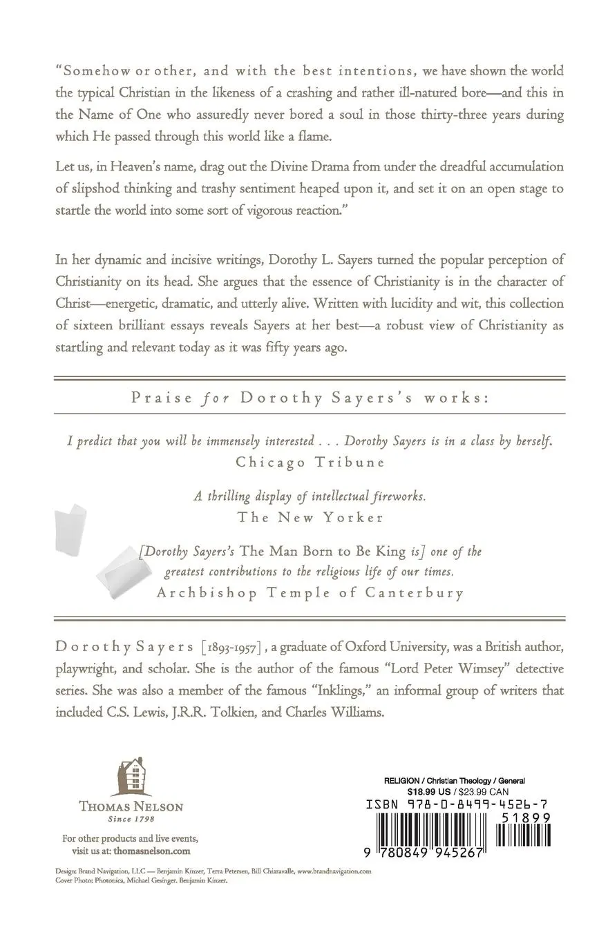 Rückseite: 9780849945267 | Letters to a Diminished Church | Dorothy Sayers | Taschenbuch | 2004