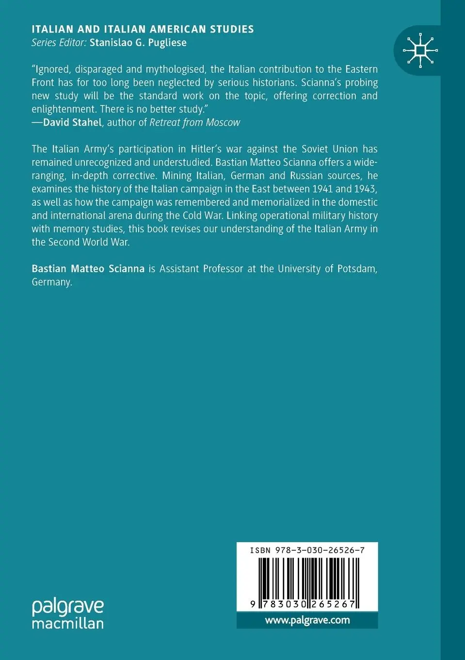Rückseite: 9783030265267 | The Italian War on the Eastern Front, 1941-1943 | Scianna | Buch | xvi