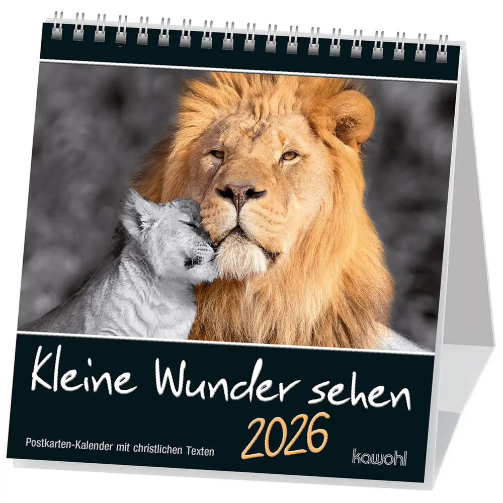 Cover: 9783754815267 | Kleine Wunder sehen 2026 | Postkarten-Kalender mit christlichen Texten