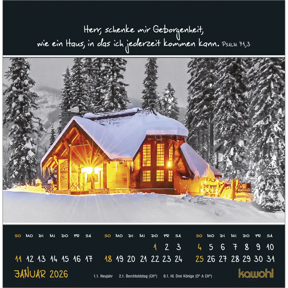 Bild: 9783754815267 | Kleine Wunder sehen 2026 | Postkarten-Kalender mit christlichen Texten