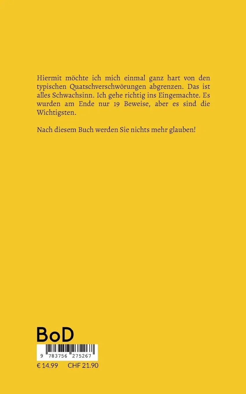 Rückseite: 9783756275267 | 19 Beweise dafür, dass noch niemand auf dem Mond war | Mutter Hautberg