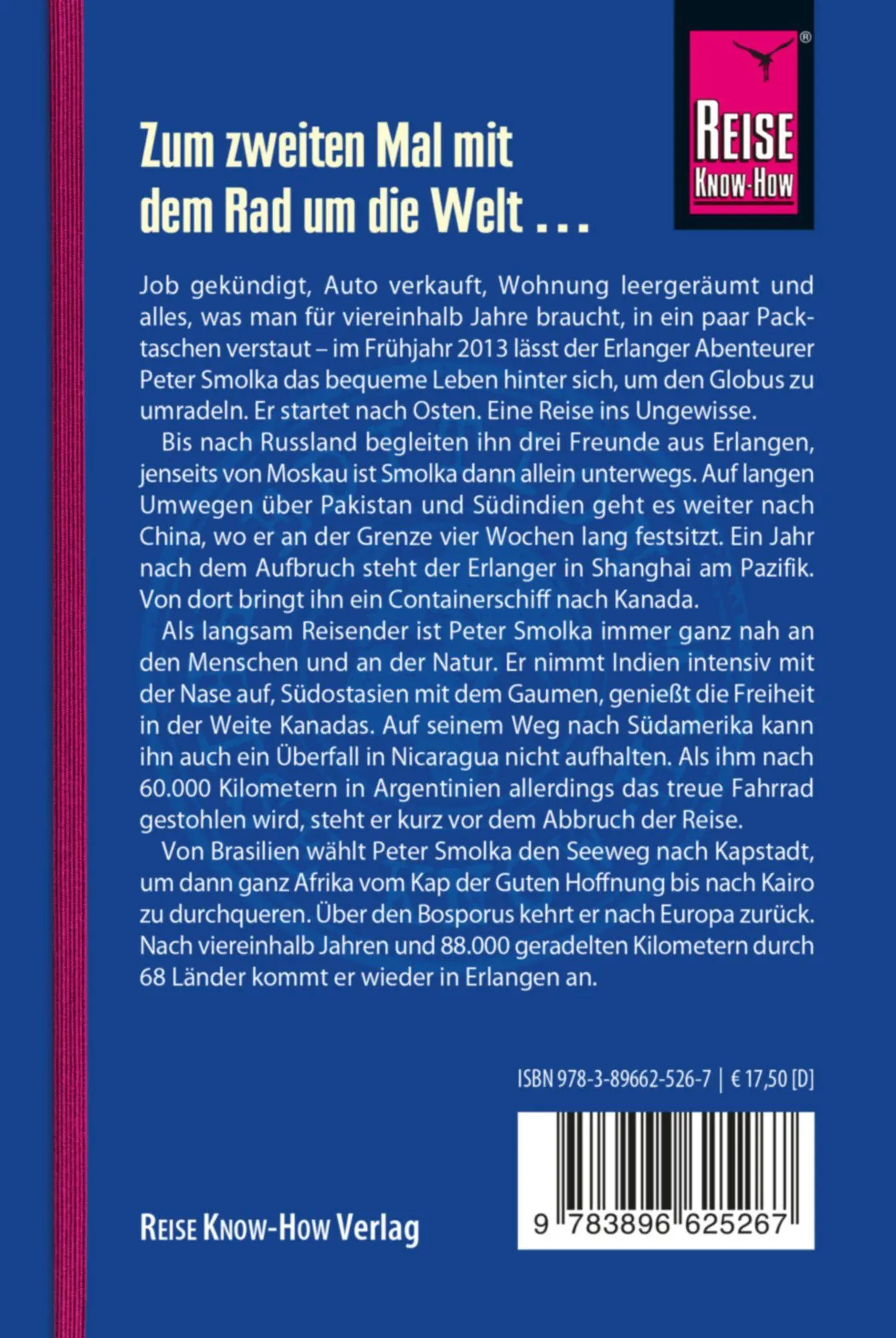 Rückseite: 9783896625267 | Rad ab 2 - Zum zweiten Mal mit dem Rad um die Welt Vier Jahre, 68...