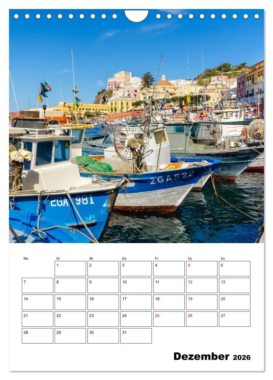 Bild: 9783516375367 | Insel Ponza - Italien (Wandkalender 2026 DIN A4 hoch), CALVENDO...