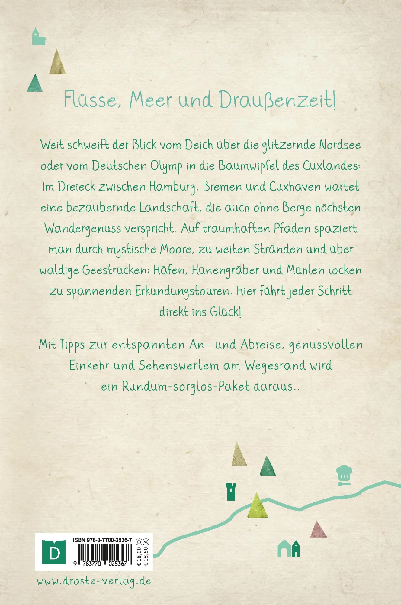 Rückseite: 9783770025367 | Zwischen Elbe und Weser. Wandern für die Seele | Wohlfühlwege | Ewe