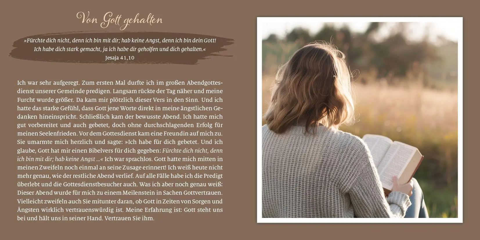 Bild: 9783963625367 | Fürchte dich nicht, denn ich bin bei dir | Steffi Baltes | Taschenbuch