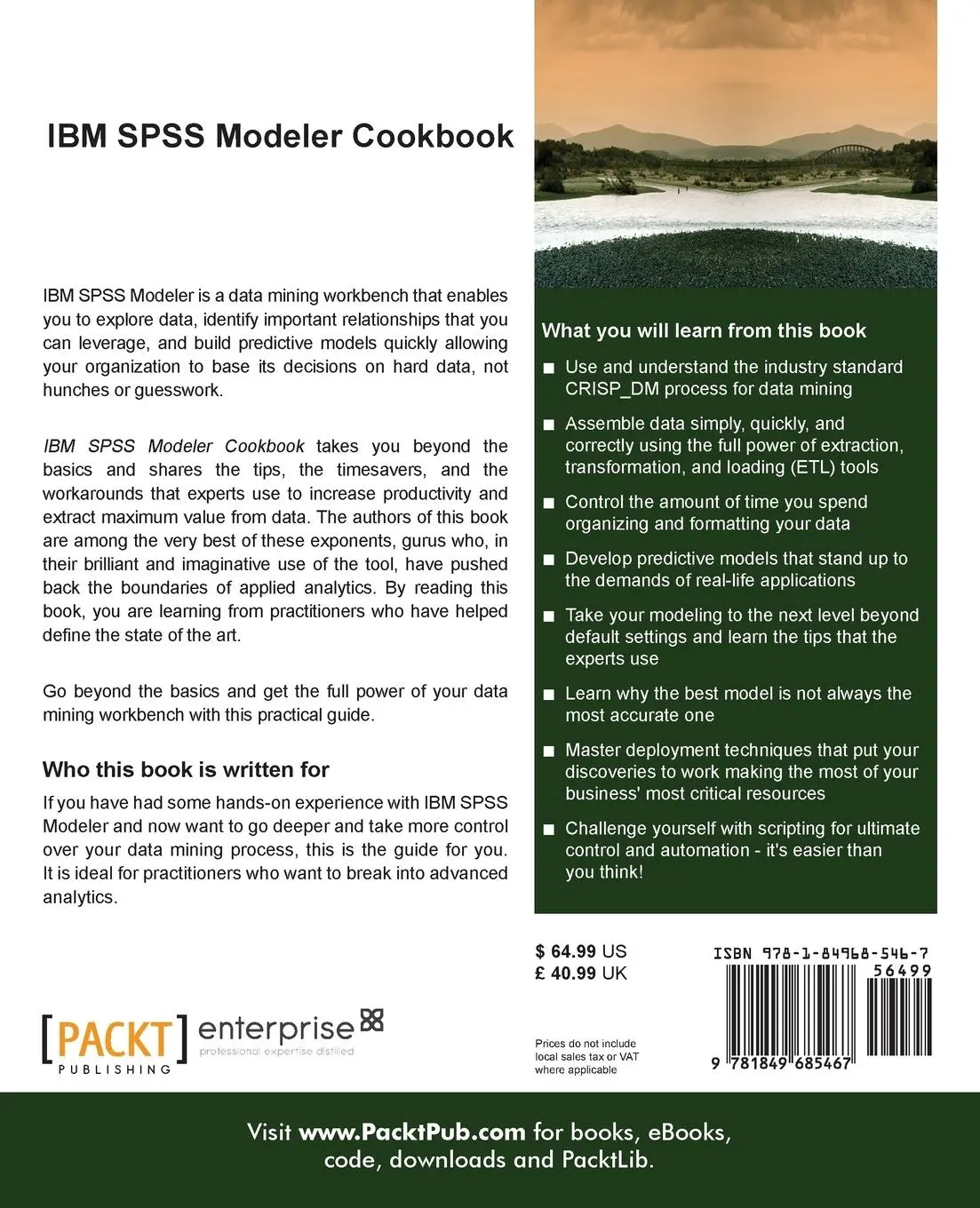 Rückseite: 9781849685467 | IBM SPSS Modeler Cookbook | Keith Mccormick (u. a.) | Taschenbuch
