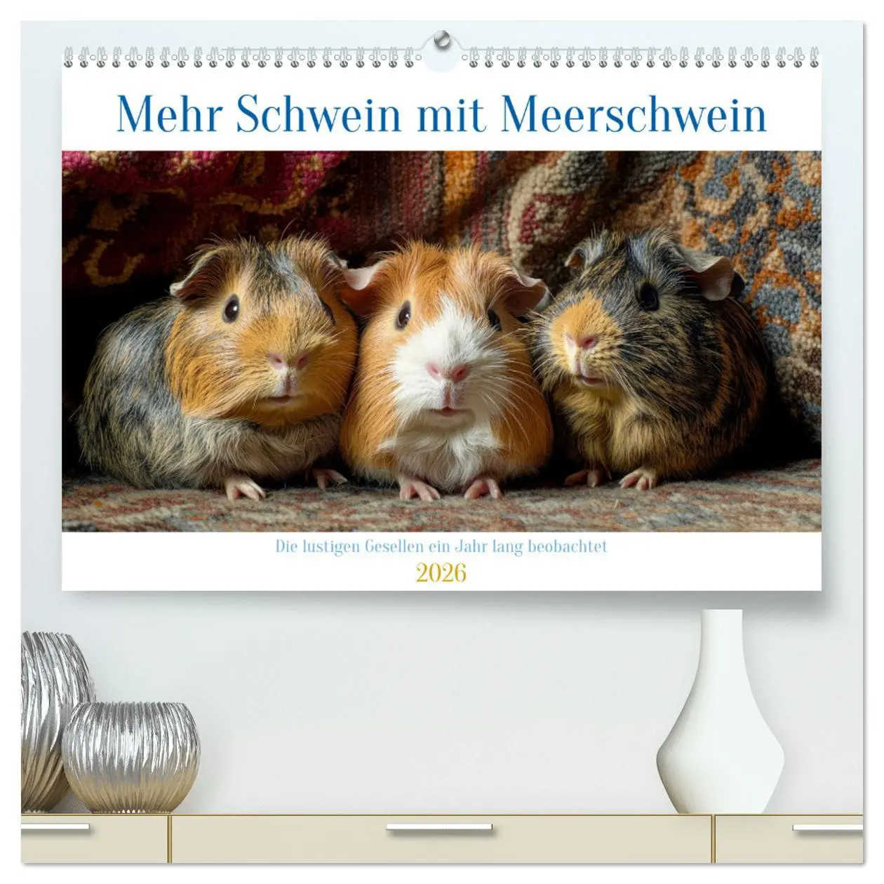 Cover: 9783457275467 | Mehr Schwein mit Meerschwein (hochwertiger Premium Wandkalender...