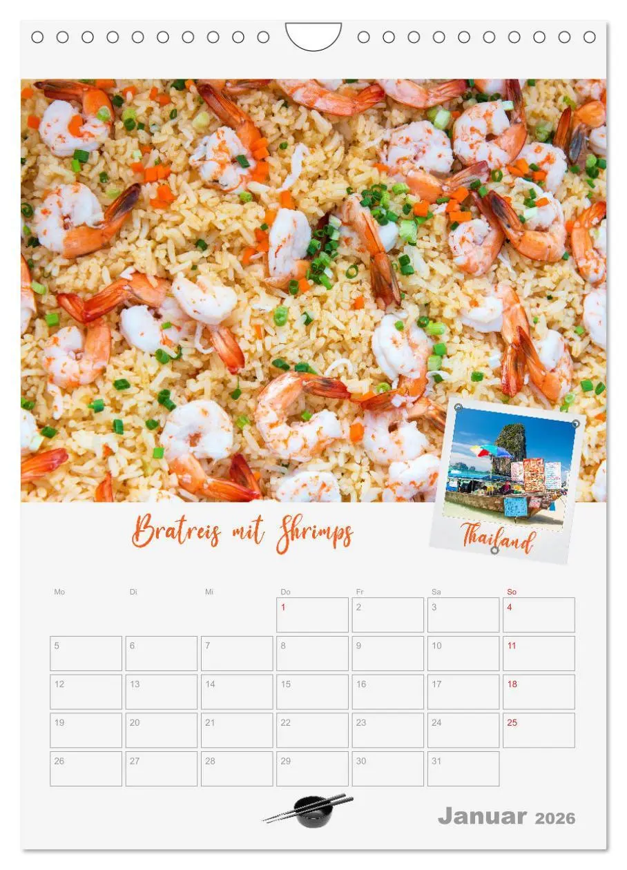 Bild: 9783516365467 | ASIA STREET FOOD - Der Küchenplaner (Wandkalender 2026 DIN A4...