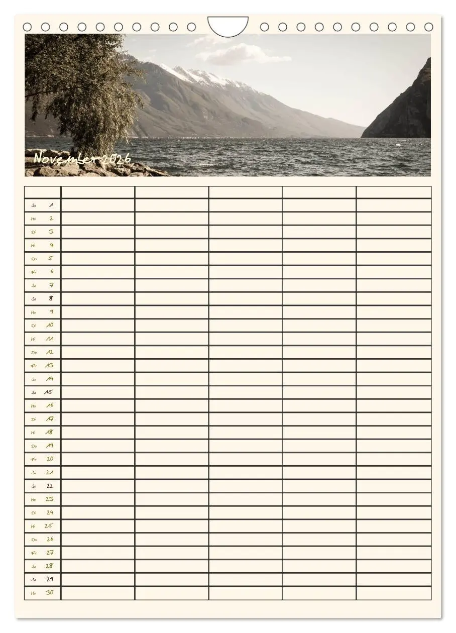 Bild: 9783516435467 | Der Gardasee im Norden - Familienplaner 2026 (Wandkalender 2026 DIN...