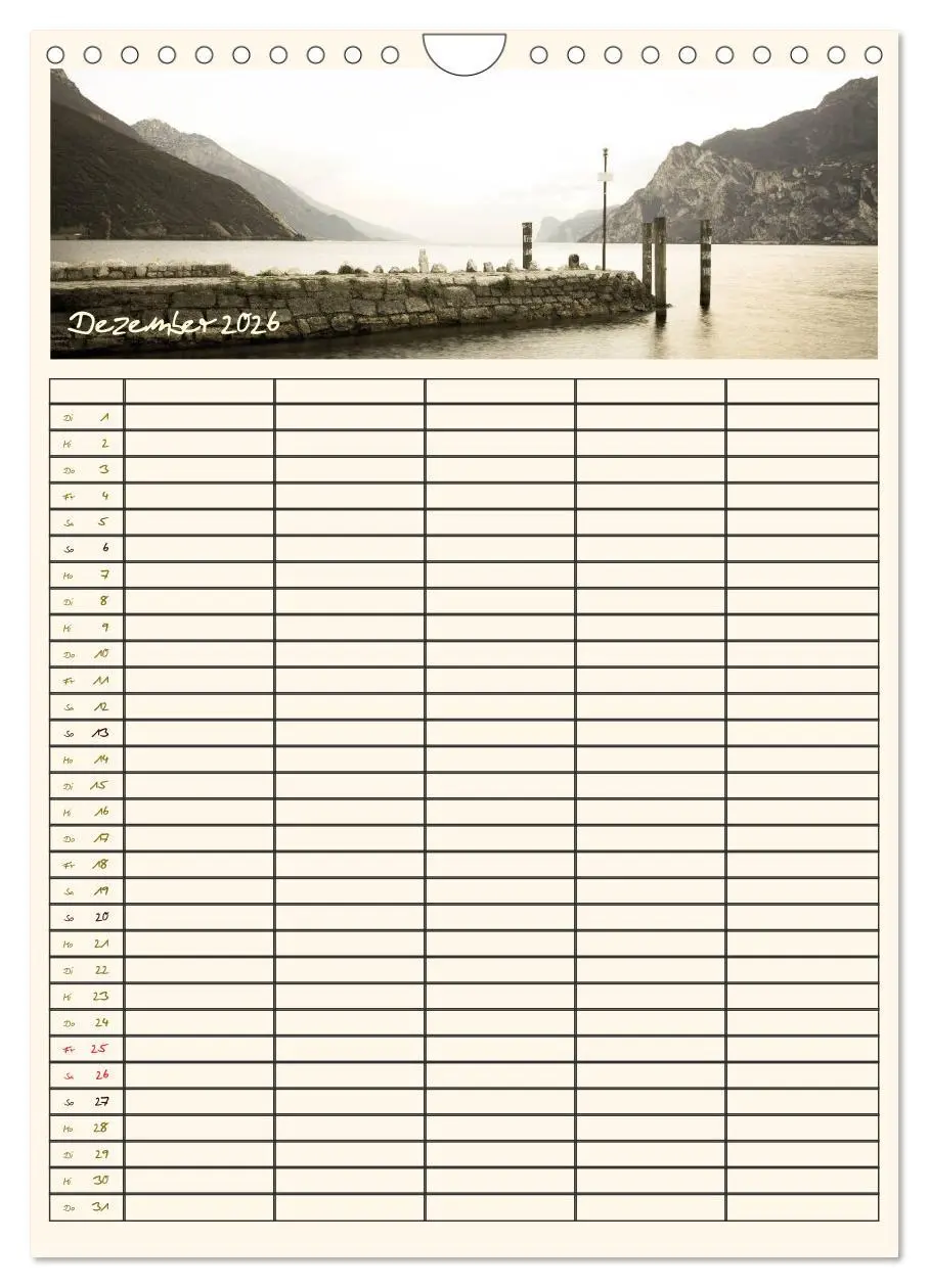 Bild: 9783516435467 | Der Gardasee im Norden - Familienplaner 2026 (Wandkalender 2026 DIN...