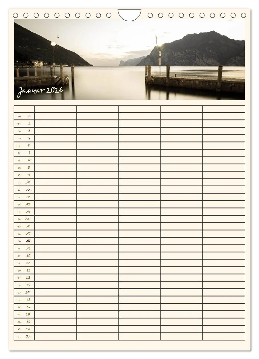 Bild: 9783516435467 | Der Gardasee im Norden - Familienplaner 2026 (Wandkalender 2026 DIN...