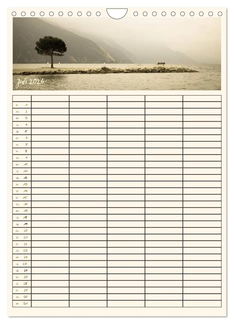 Bild: 9783516435467 | Der Gardasee im Norden - Familienplaner 2026 (Wandkalender 2026 DIN...