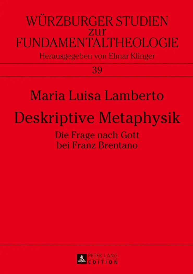 Cover: 9783631725467 | Deskriptive Metaphysik | Die Frage nach Gott bei Franz Brentano | Buch