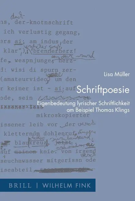 Cover: 9783770565467 | Schriftpoesie | Lisa Müller | Taschenbuch | XVIII | Deutsch | 2021