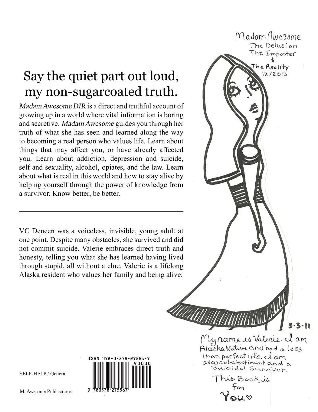 Rückseite: 9780578275567 | Madam Awesome | The Delusion The Imposter The Reality | Vc Deneen