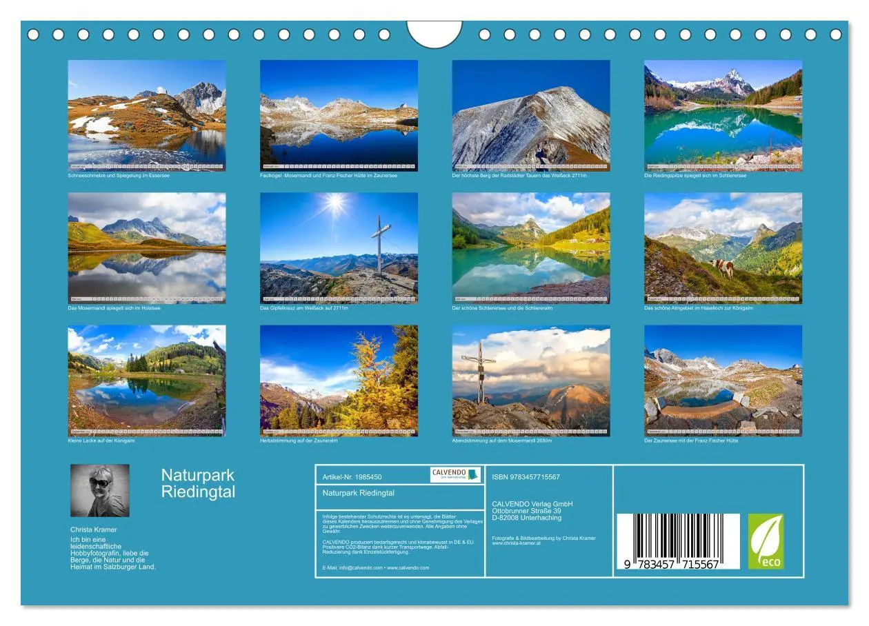 Bild: 9783457715567 | Naturpark Riedingtal (Wandkalender 2026 DIN A4 quer), CALVENDO...