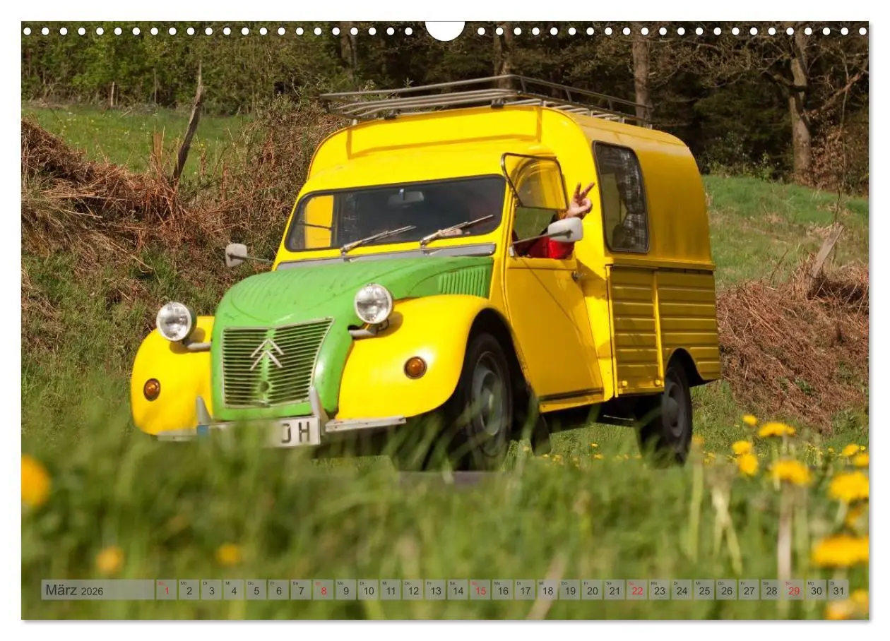 Bild: 9783516045567 | Kultauto Ente Citroën 2CV (Wandkalender 2026 DIN A3 quer), CALVENDO...