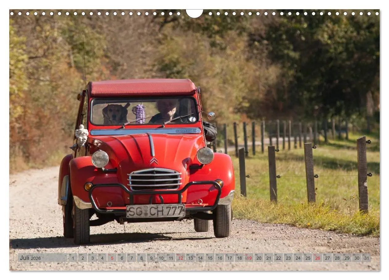 Bild: 9783516045567 | Kultauto Ente Citroën 2CV (Wandkalender 2026 DIN A3 quer), CALVENDO...