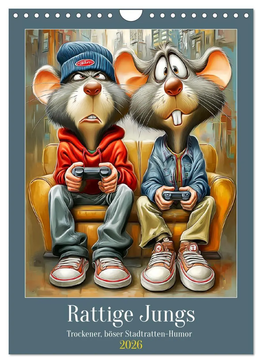 Cover: 9783516735567 | Rattige Jungs. Trockener, böser Stadtratten-Humor (Wandkalender...