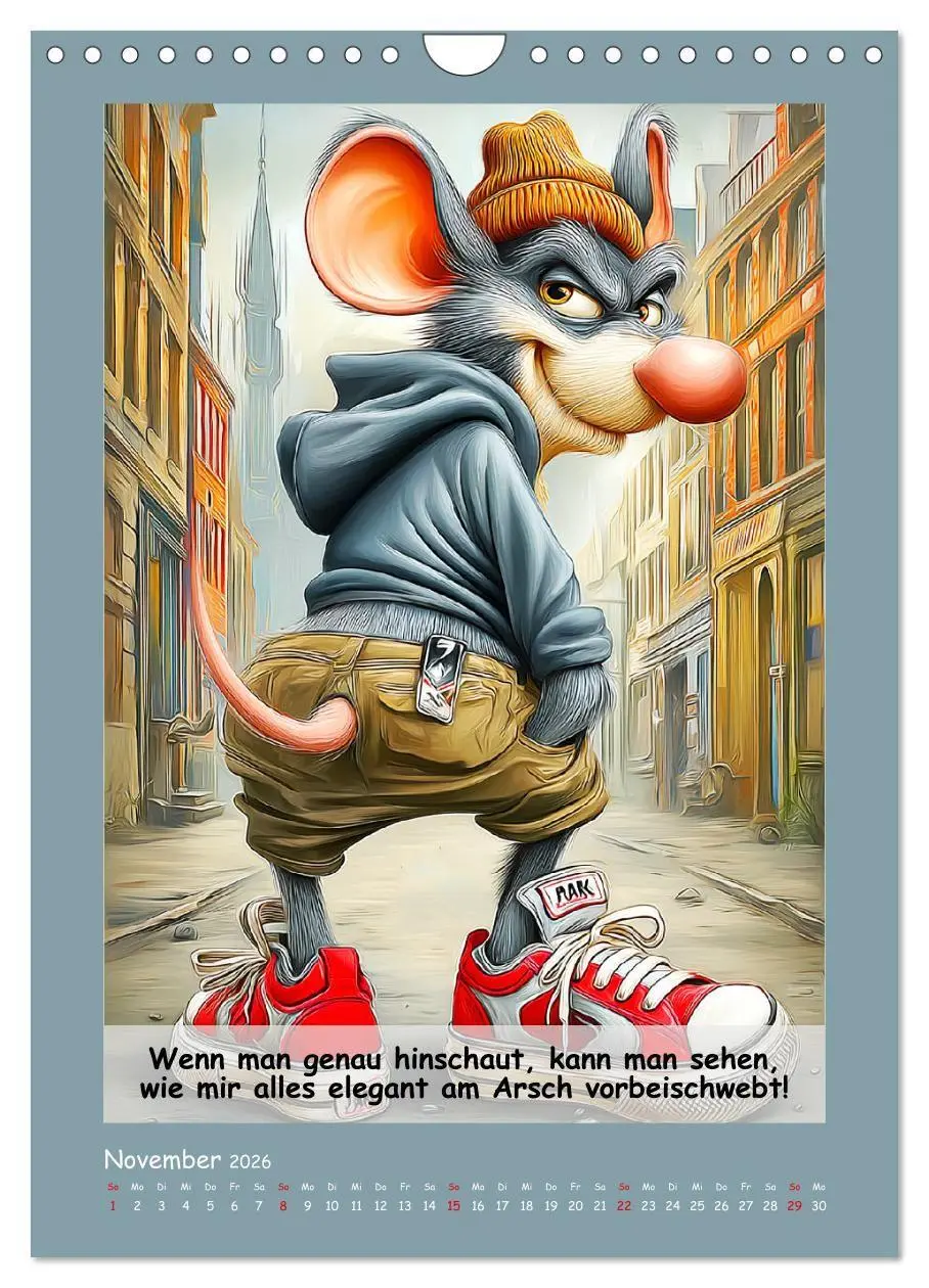 Bild: 9783516735567 | Rattige Jungs. Trockener, böser Stadtratten-Humor (Wandkalender...