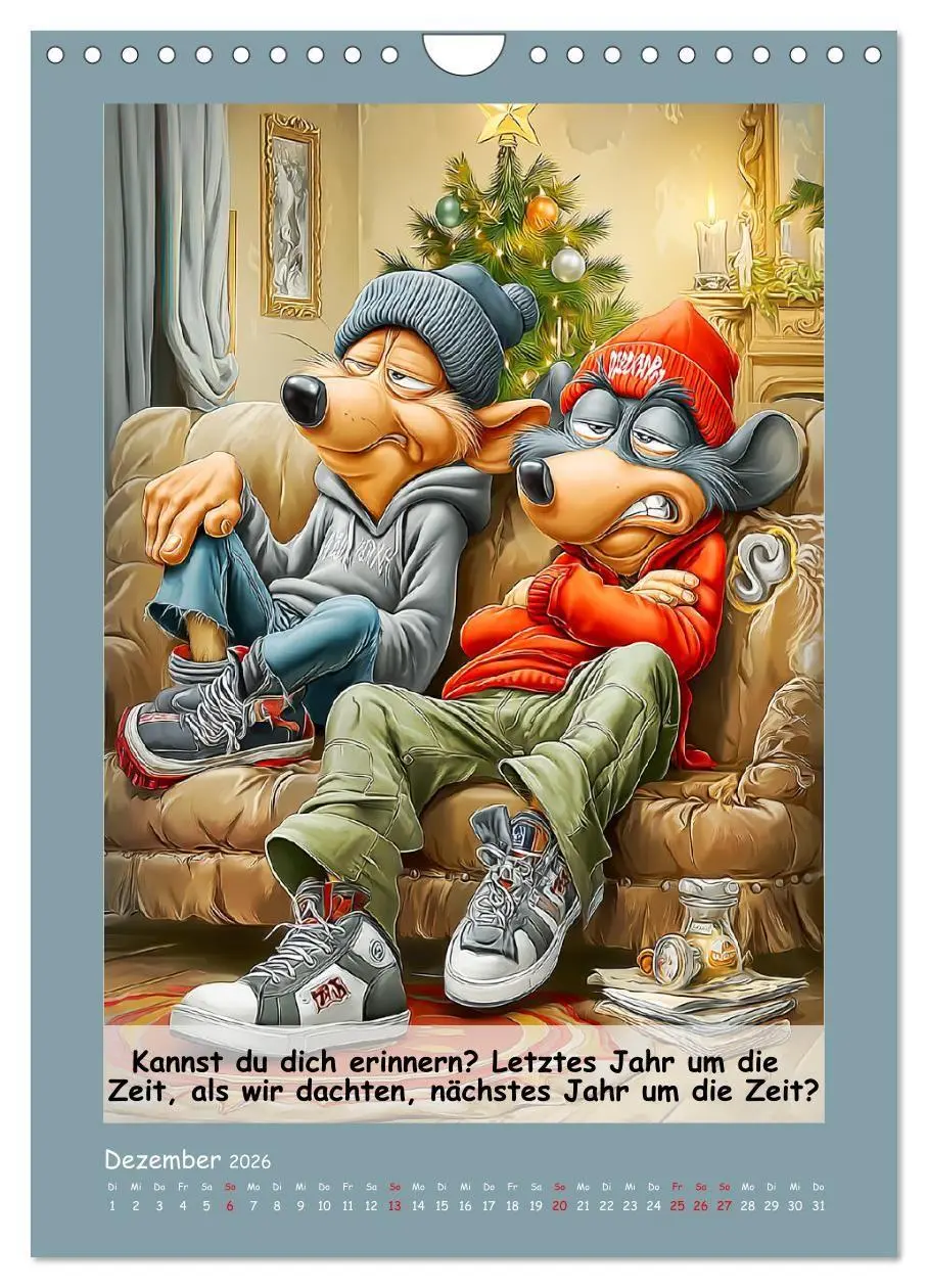 Bild: 9783516735567 | Rattige Jungs. Trockener, böser Stadtratten-Humor (Wandkalender...