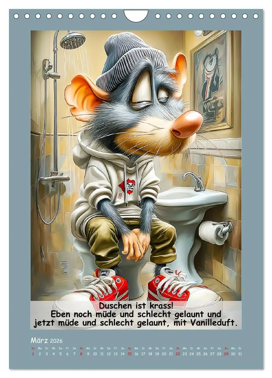 Bild: 9783516735567 | Rattige Jungs. Trockener, böser Stadtratten-Humor (Wandkalender...