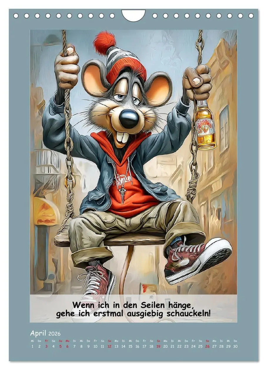 Bild: 9783516735567 | Rattige Jungs. Trockener, böser Stadtratten-Humor (Wandkalender...