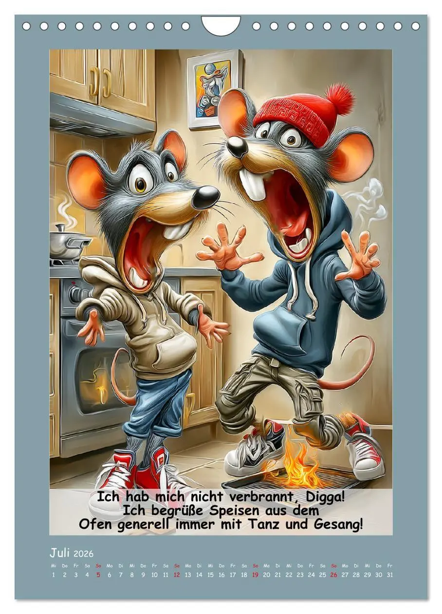 Bild: 9783516735567 | Rattige Jungs. Trockener, böser Stadtratten-Humor (Wandkalender...