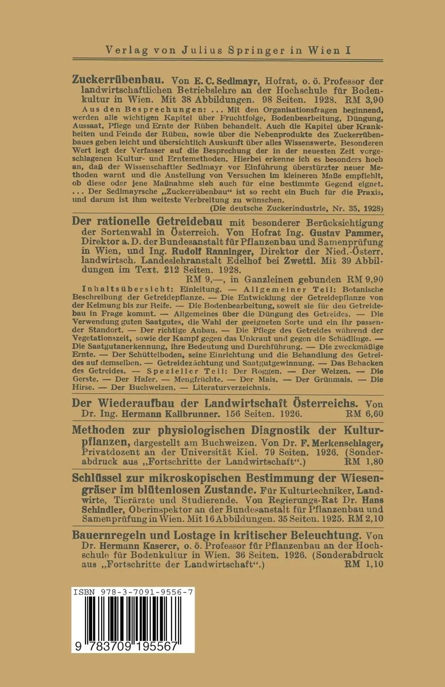 Rückseite: 9783709195567 | Der Feldversuch in der Praxis | E. Feichtinger (u. a.) | Taschenbuch