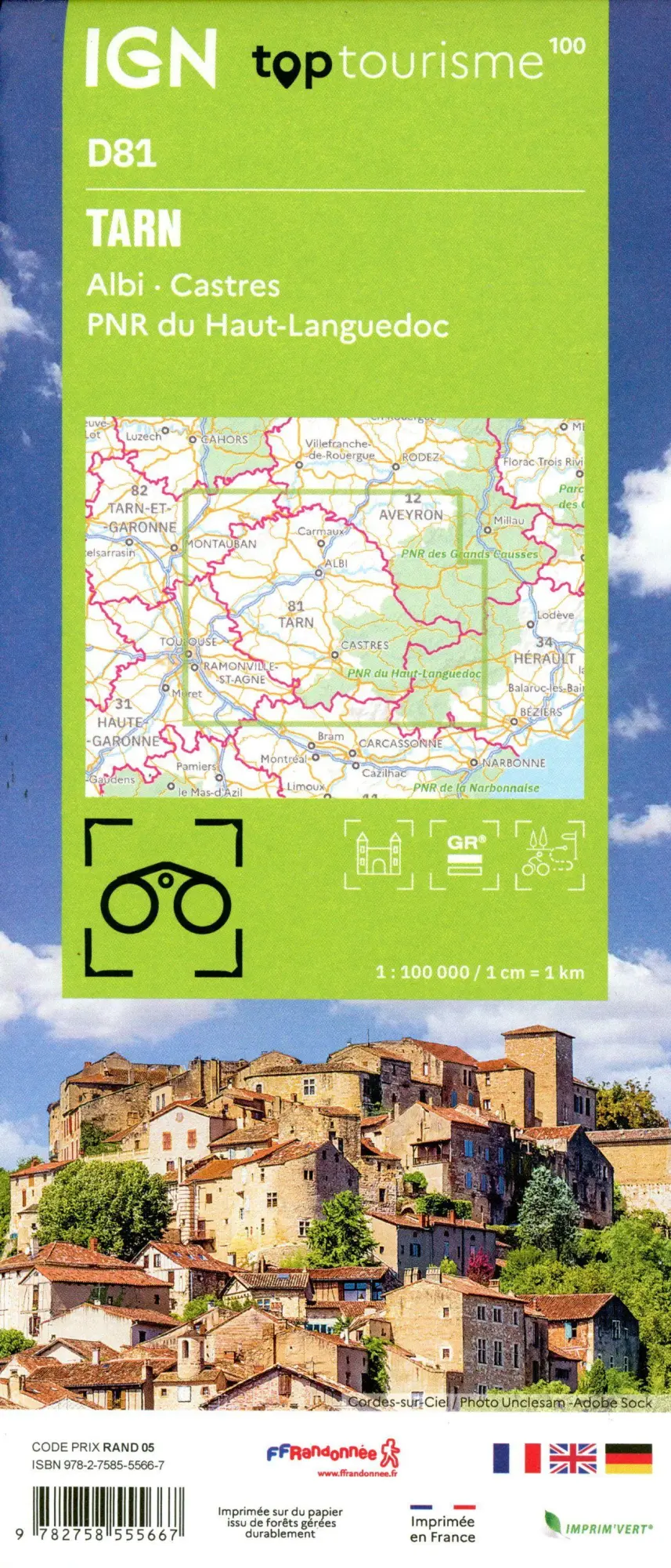 Bild: 9782758555667 | 81 Tarn Albi Castres | 1:100000 | (Land-)Karte | Französisch | 2024