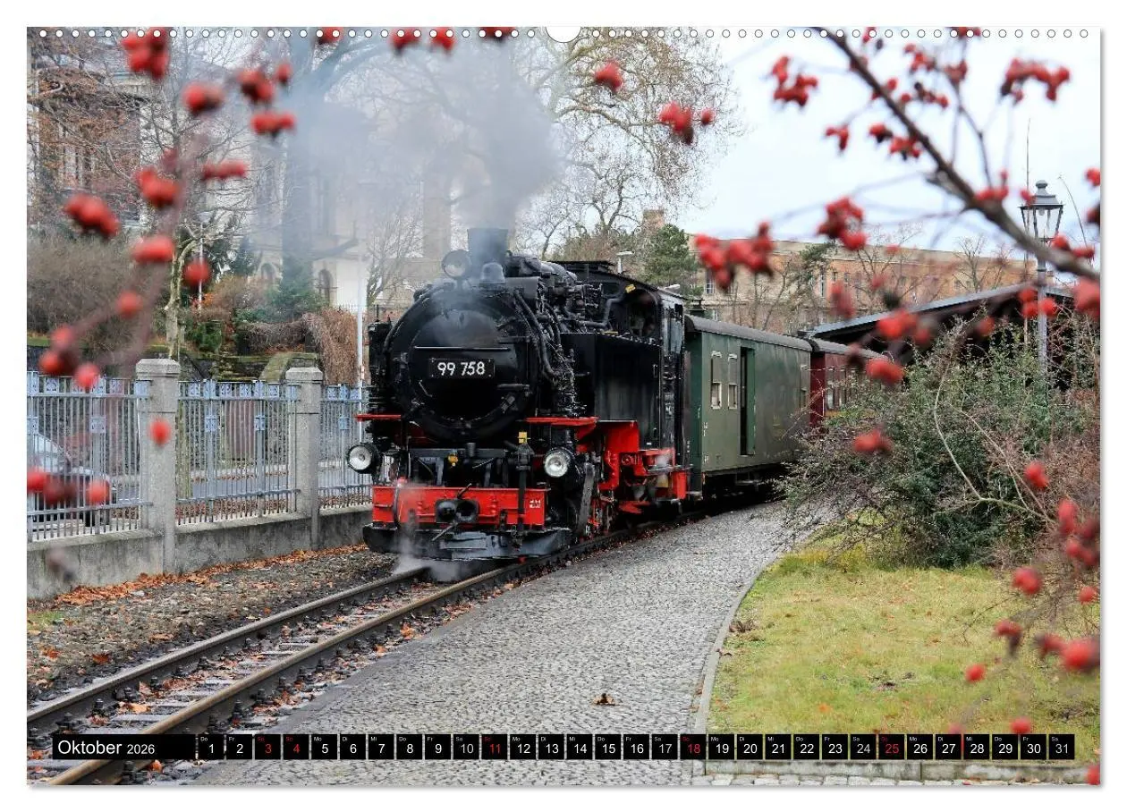 Bild: 9783457945667 | Bahnland Sachsen (Wandkalender 2026 DIN A2 quer), CALVENDO...