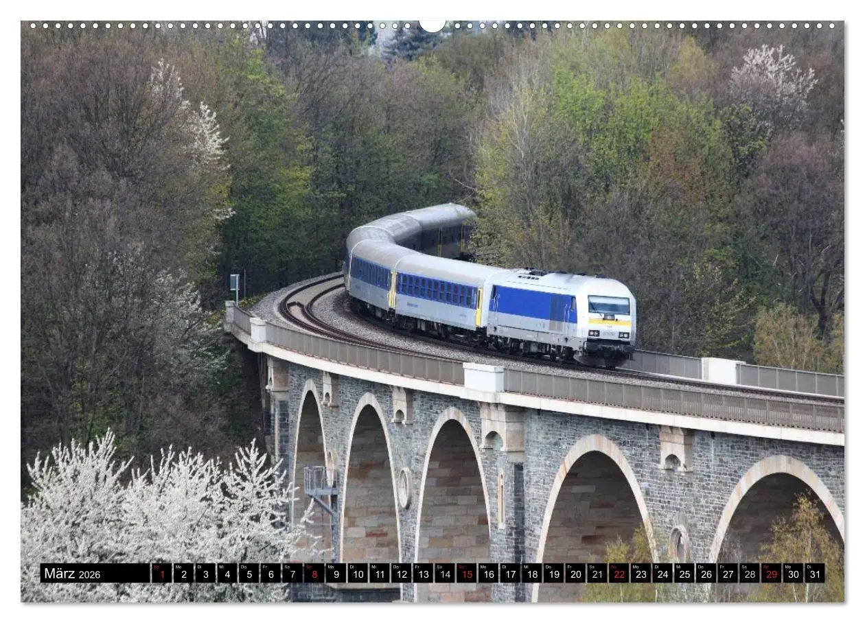 Bild: 9783457945667 | Bahnland Sachsen (Wandkalender 2026 DIN A2 quer), CALVENDO...
