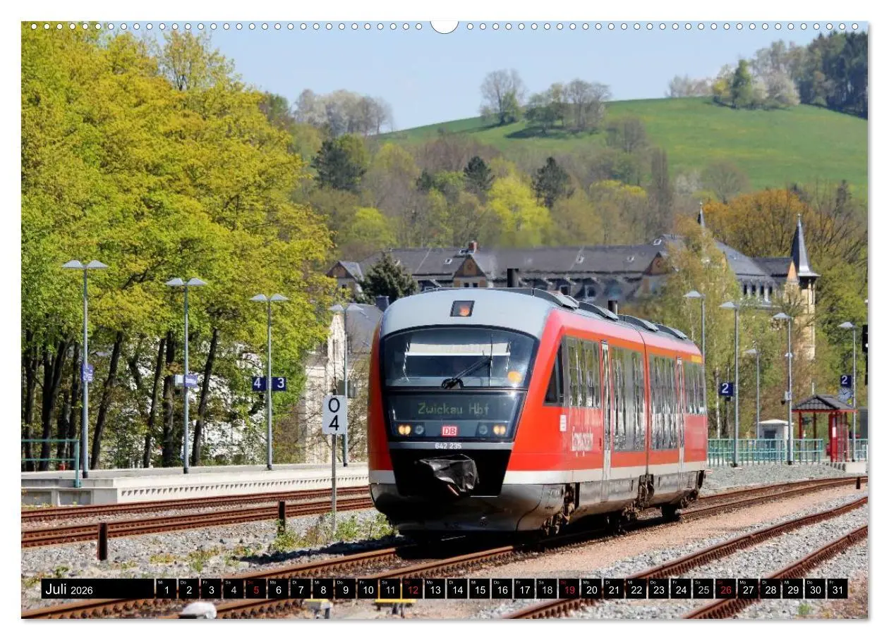 Bild: 9783457945667 | Bahnland Sachsen (Wandkalender 2026 DIN A2 quer), CALVENDO...