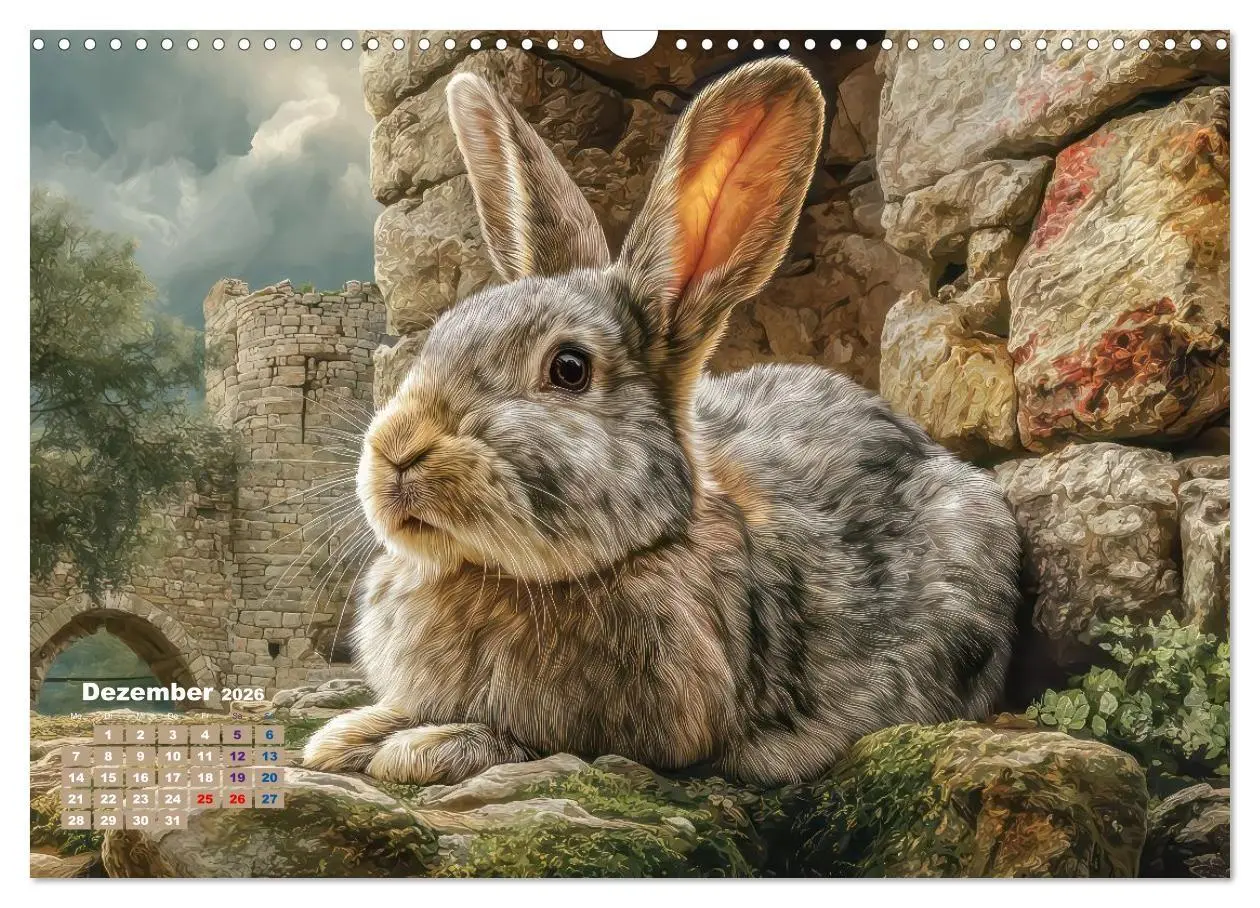 Bild: 9783516725667 | Kaninchenportraits - Szenen voller Charme (Wandkalender 2026 DIN A3...