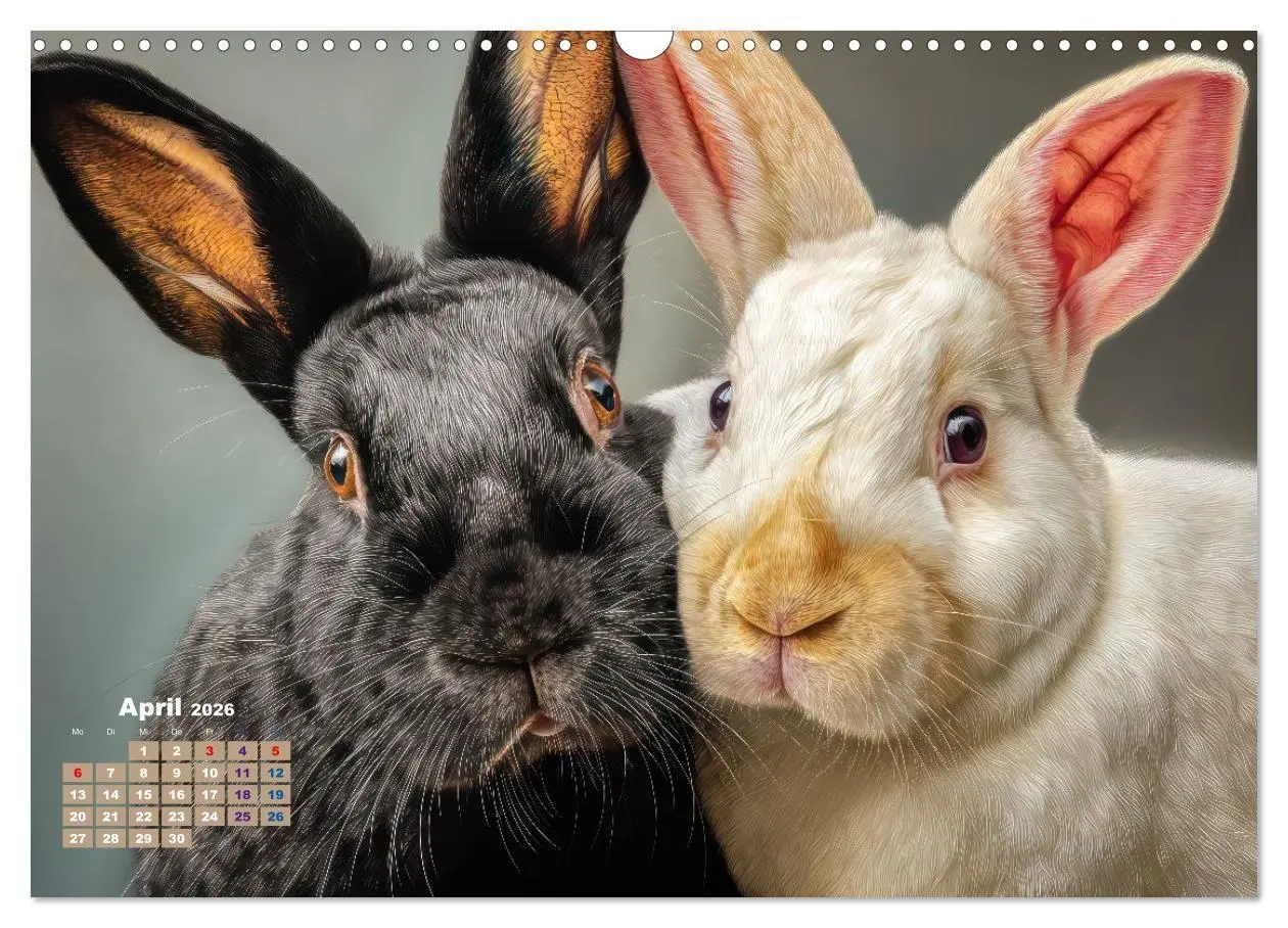 Bild: 9783516725667 | Kaninchenportraits - Szenen voller Charme (Wandkalender 2026 DIN A3...