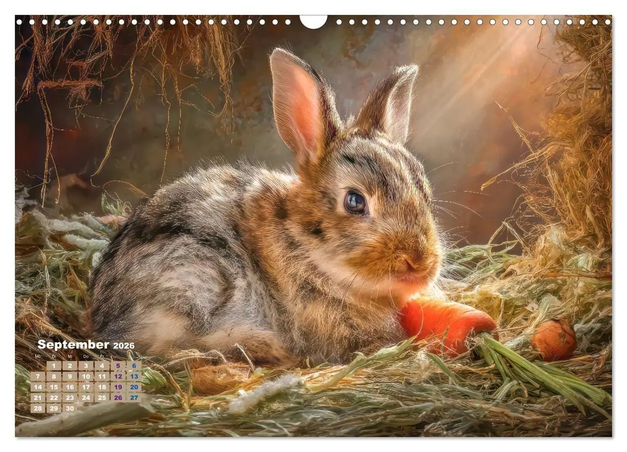 Bild: 9783516725667 | Kaninchenportraits - Szenen voller Charme (Wandkalender 2026 DIN A3...
