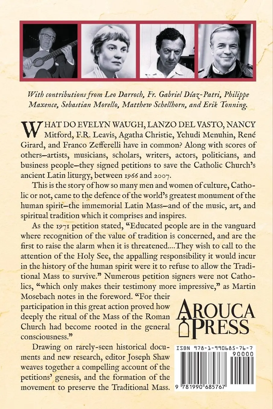 Rückseite: 9781990685767 | The Latin Mass and the Intellectuals | Joseph Shaw | Taschenbuch