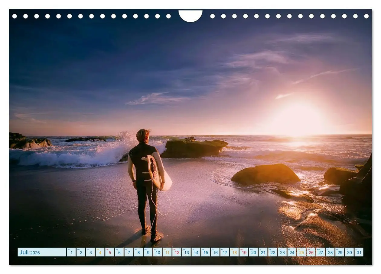 Bild: 9783457555767 | Surfen - einfach cool (Wandkalender 2026 DIN A4 quer), CALVENDO...