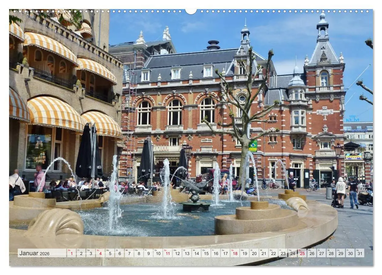 Bild: 9783516195767 | Amsterdam (Wandkalender 2026 DIN A2 quer), CALVENDO Monatskalender
