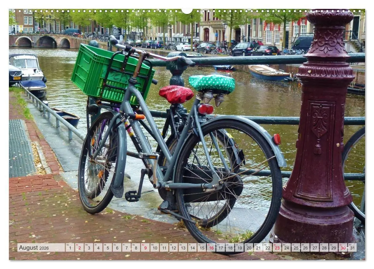 Bild: 9783516195767 | Amsterdam (Wandkalender 2026 DIN A2 quer), CALVENDO Monatskalender