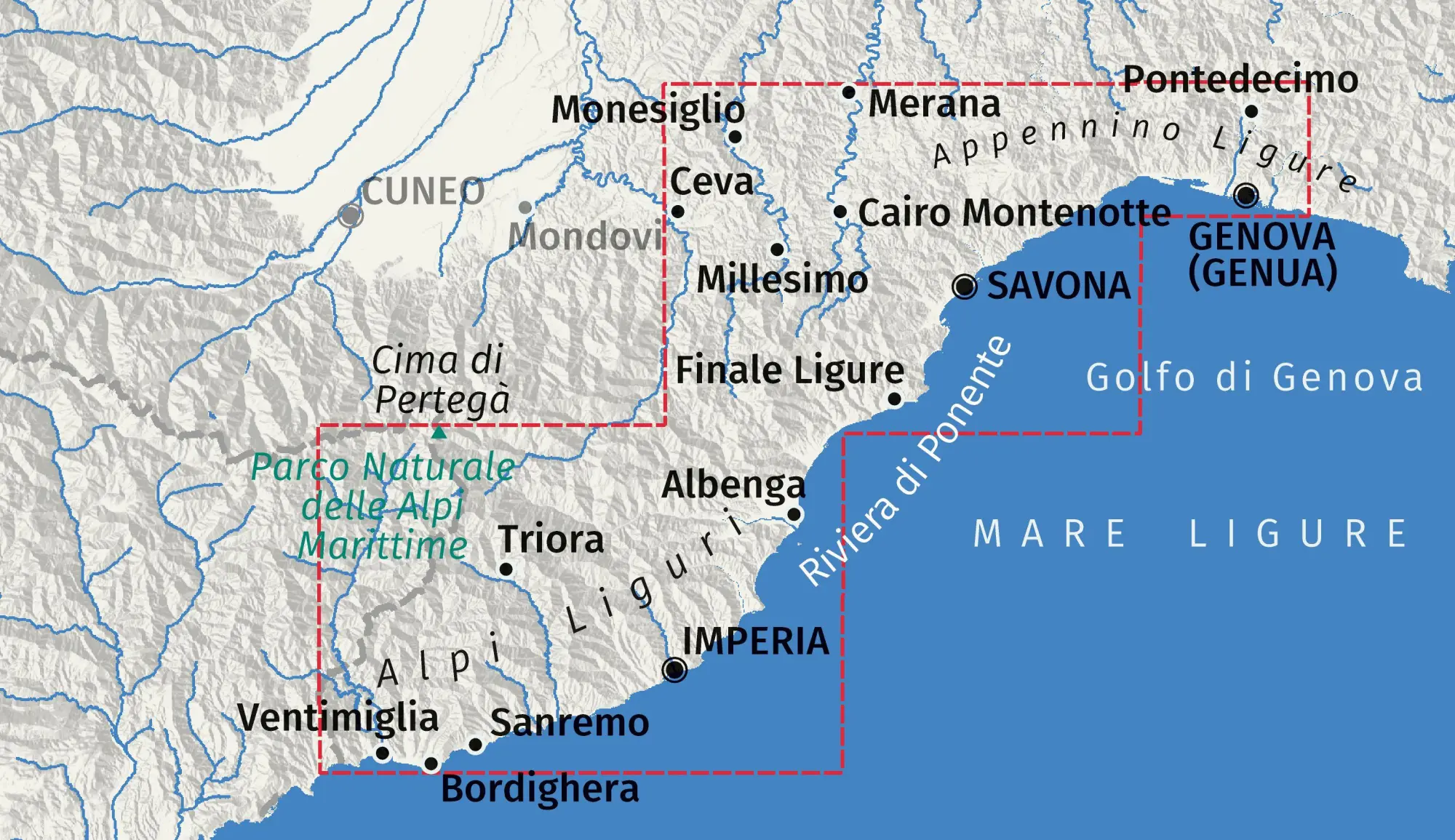 Bild: 9783991545767 | KOMPASS Wanderkarte 2444 Ligurien West - Riviera di Ponente,...