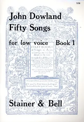 Cover: 9790220205767 | Fifty Songs Book 1 - For Low Voice | John Dowland | Buch