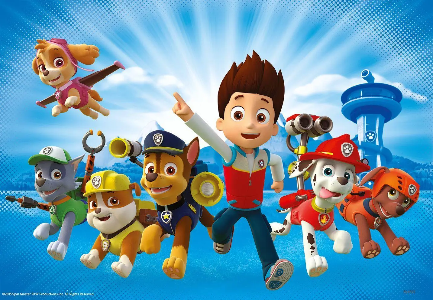 Bild: 4005556075867 | Ryder und die Paw Patrol. Puzzle 2 x 12 Teile | Spiel | 07586 | 2015