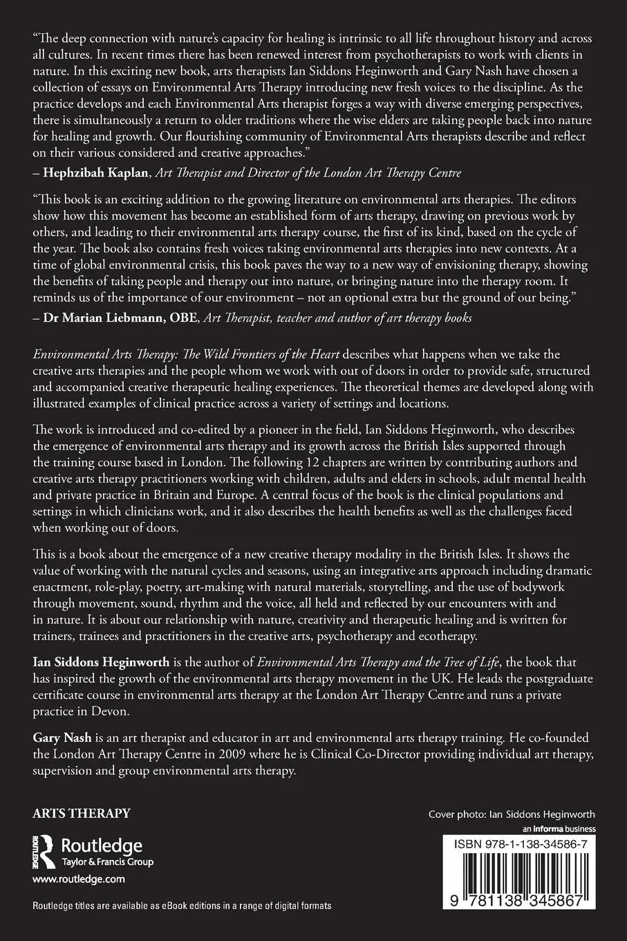 Rückseite: 9781138345867 | Environmental Arts Therapy | The Wild Frontiers of the Heart | Buch